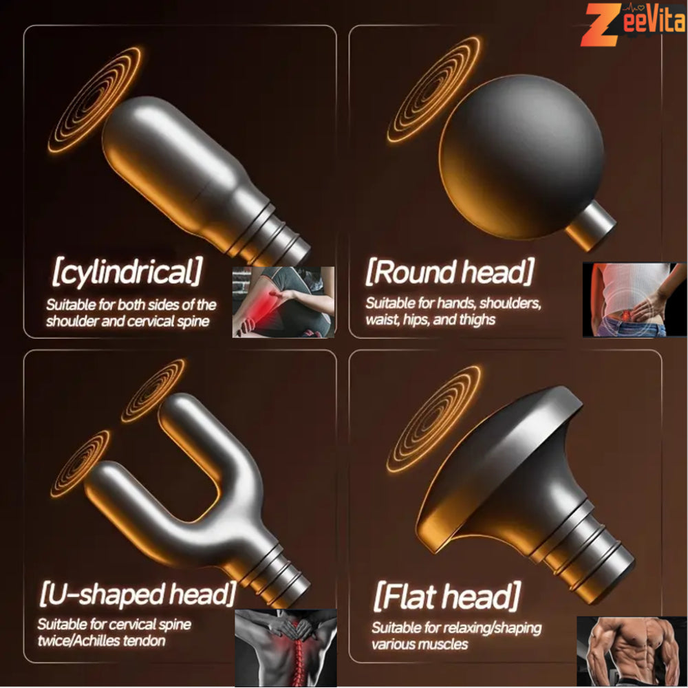 Powerful Mini Massage Gun Deep Tissue, Muscle Percussion Massager with 6 Speeds for Pain Relief Recovery, Portable Massager for Muscle Tension Shoulder Back Body Neck Arm Legs Relaxation